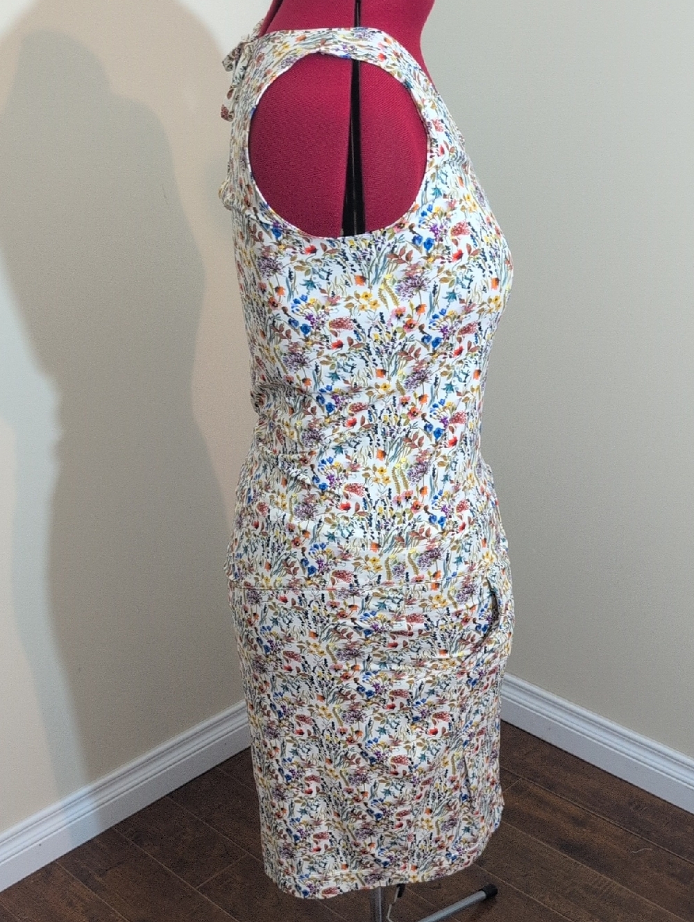 Raffaello Rossi | Floral Print Sleeveless Sheath Dress - Multicolor - Picture 2 of 13